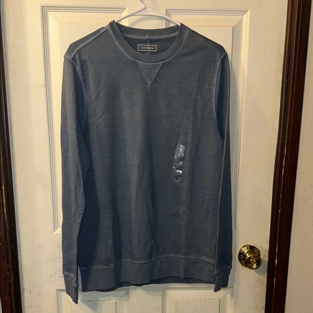 NWT Club Room Men’s Wedgewood Blue  Long Sleeve thermal shirt Size Small